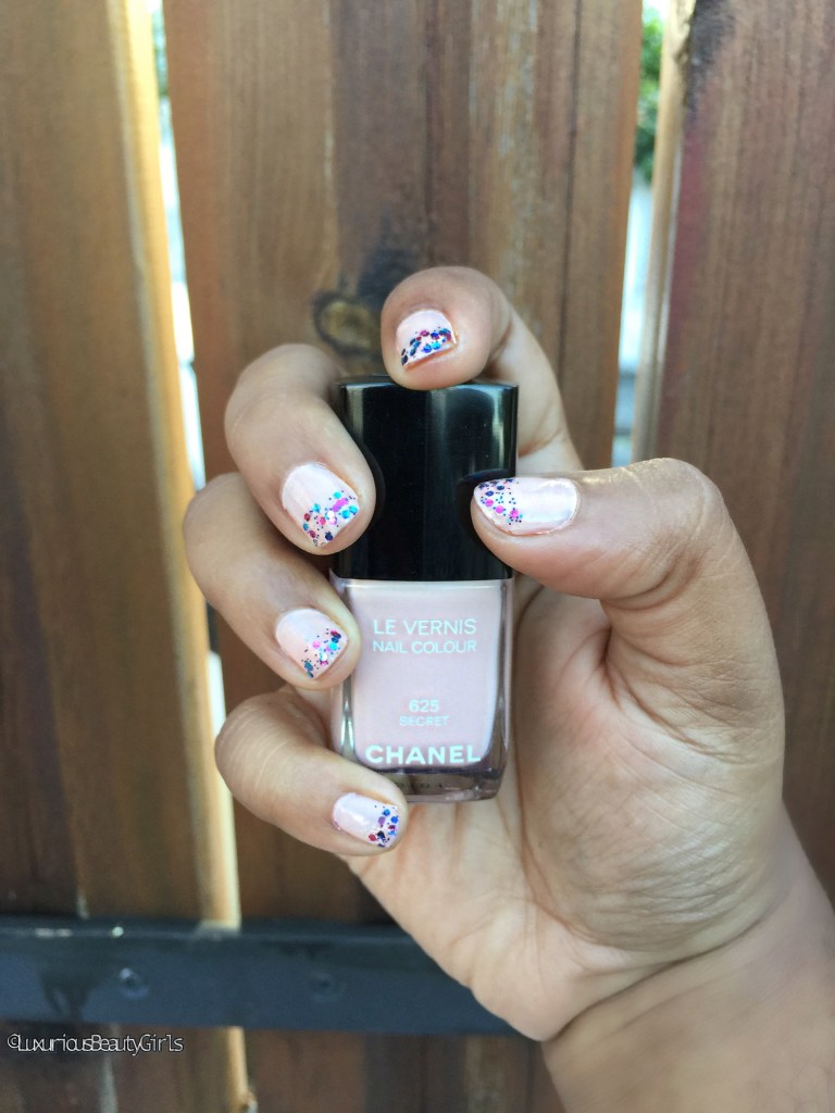 Tuto manucure: pink pastel & glitters